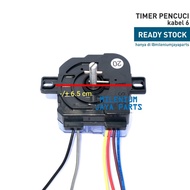 Timer Mesin Cuci Pencuci / Wash Kabel 6 (Cocok Untuk Sanken , Sanyo , Dll ) / Temer Trimer Putaran Mesin Cuci Pencuci 6 Kabel 2 Tabung / Sparepart Onderdil Mesin Cuci