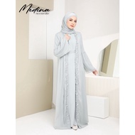 MEDINA JUBAH (ASH GREY) 795 / P795 / SP795 (FREE SHAWL *till stock last)