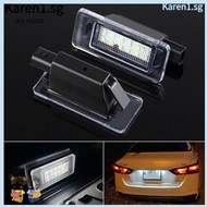 KA Car License Light, 12V Waterproof License Plate Light, Accessories Brighter Durable Universal Rear Tail LED for Nissan Serena C27 2016-2019