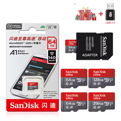 Micro SD Card 256GB 128GB 64GB 32GB TF Card USB Flash Memory Card 100MB/s MicroSD Class10 Flash Micr