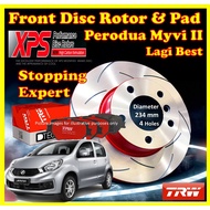 Perodua Myvi Lagibest TRW Disc Brake Front & Rear Disc Rotor Stopping Expert