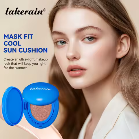 Mask Cream Air Cushion Fit Cool Sun Cushion Powder Puff Moisturizing Brightening Foundation Conceale