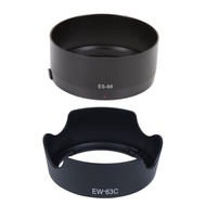 【WVH】-Lens Hood Camera Lens Hood EW-63C EW63C for EF-S 18-55mm F / 3.5-5.6 IS &amp; Bayonet Mount Lens Hood for Ef 50mm F1.8 (Replace for Es-68)