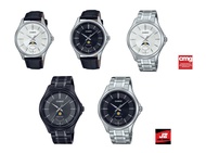 Casio ของแท้ 100% นาฬิกาผู้ชายทางการ MTP-M100 สายเหล็กประกัน CMG