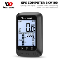 Tây đi xe đạp xe đạp GPS máy tính IPX7 GPS Chống thấm nước Đồng hồ tốc độ đèn nền 27H dây ít xe đạp