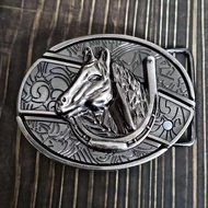 YINGRAN2 Vintage Metal Belt Buckle For Men Punk Western Cowboy Waist Strap Stylish Engraved Animal B