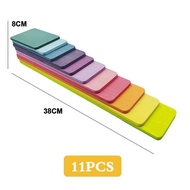 มอนเตสซอรี่ Montessori - บล็อกไม้สายรุ้ง เรนโบว์บล็อค  Rainbow block  สีพาสเทล Pastal Set สำหรับเด็ก