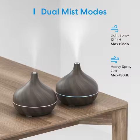 Meross Smart WiFi Wooden Essential Oil Diffuser Air Humidifier Voice Control Humificador For Bedroom
