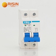 Risin 1P/2P/3P/4P Curve C MCB 220V 4.5KA AC Mini Circuit Breaker 6A/10A/16A/20A/25A/32A/40A/50A/63A
