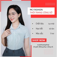 Women's Office Shirt with Waist, short sleeve, German Collar - Genuine MC Fashion, High Quality Japa