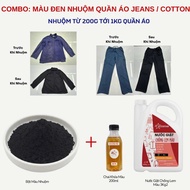 Jeans dye, black clothing dye, black fabric dye, jeans dye