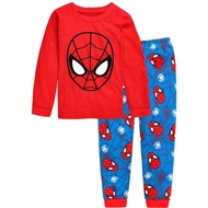 Spiderman Cotton Pajamas Set 1-7y Boy Cotton Sleepwear Red