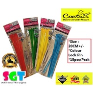 Colour Lock Pin / Cable Tie 15pcs/Pack (2375-20)