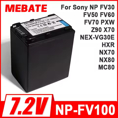 4200mah NP-FV100 NP FV100 rechargeable Battery For Sony NP FV30 FV50 FV60 FV70, PXW Z90 X70 NEX-VG30