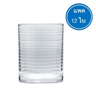 8oz Striped Clear Water Glass.(LG28) Pack Of 12