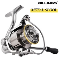 BILLINGS 1000-6000 Spinning Fishing Reel | 5.0:1/4.7:1 Gear Ratio 10kg/22LB Max Drag Aluminum Alloy 