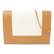 CELINE 牛皮皮革Frame Wallet On Chain金扣鏈帶肩背袋