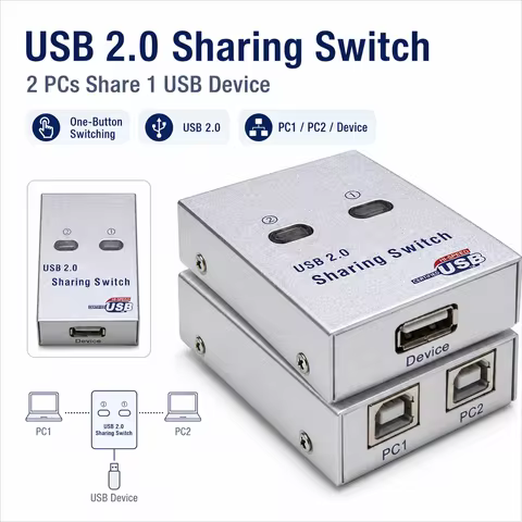 AMS-S2P1-S S2P1-J S4P1 multi-computer usb print share device 2/4 in 1 out USB port Network Printer S