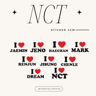 [Tomato8] STICKER i love 4cm Small Size 4 cm Press In MARK JENO 127 Option