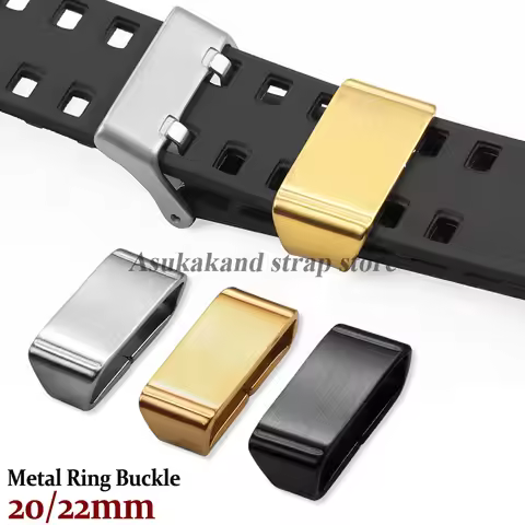 20mm 22mm Metal Ring Buckle 1/2pcs Loop Buckle for Casio DW5600 GWM5610 GA110 Watchstrap Silicone St