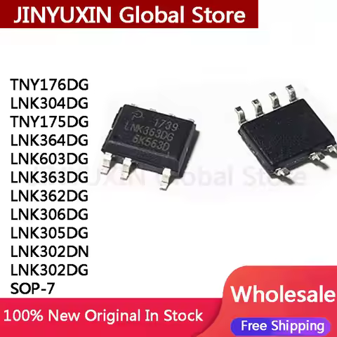 10Pcs TNY176DG LNK304DG TNY175DG LNK364DG LNK603DG LNK363DG LNK362DG LNK306DG LNK305DG LNK302DN LNK3
