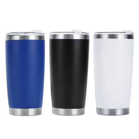1 Piece of 20oz (590ml) 304 Stainless Steel Insulated Cup, Car Cup, Keeps Warm for 8 to 12 Hours, Su