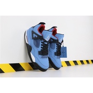 Travis Scott Cactus Jack x Jordan Air Jordan 4 Wear-Resistant High-Top Retro Basketball Shoes Men Wo
