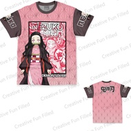 New Arriavl Summer Kamado Tanjiro Haori Demon Slayer Streetwear T-Shirt Fans Kit Special Baseball Ed