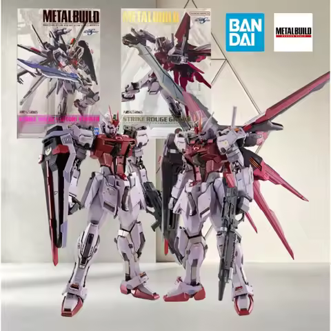 Bandai METAL BUILD MBF-02 & ZGMF-X42S Twin Gundam Diecast Alloy Collectible For SEED Fans Desktop De