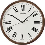 [𝐏𝐎𝐖𝐄𝐑𝐌𝐀𝐓𝐈𝐂]Seiko QHA009B QHA009 Decorator Brown Analog Quartz Plain Wall Clock