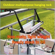 DIY hanger balcony hanger hook/outdoor cloth hanger/adjustable rack hanging rack/service yard hanger