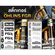 Front shock absorber Sticker Ohlins FGR Premium Grade/Motorcycle