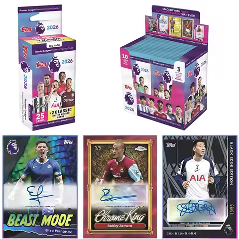 Genuine Topps English Premier League Soccer Collectible Trading Cards Booster Packs Official License
