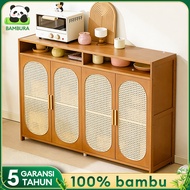 Kitchen Cabinet Bamboo Kitchen Cabinet Plate Cabinet Dining Cabinet Kitchen Cabinet 60/90/120CM