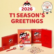 [T1] *Pre-Order Ships after Jan 6* Korea 2026 T1 Season's Greetings Diary Calendar Set