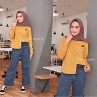 KEMEJA Cdg mustard basic Shirt