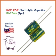 160V 47uF Electrolytic Capacitor Kapasitor 10x17mm (1pc) 160V47UF