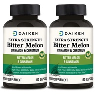 DAIKEN Bitter Gourd, Cinnamon and Chromium, 100% Vegetarian Bitter Gourd Capsules Containing Cinnamo