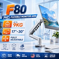 Gas Spring Monitor Arm Monitor Stand NBF80 Single Screen Desk Mount 17-30 inch VESA Holder for Offic