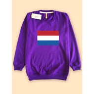 Premium sweatshirt sweater with Dutch flag design