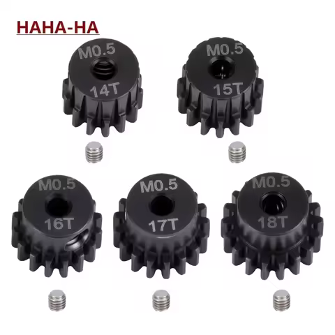 M0.5 Metal Steel Pinion Motor Gear 14T 15T 16T 17T 18T for LOSI 1/18 1/24 Micro-B 2WD Buggy GPM Acce