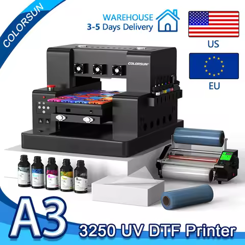 Colorsun A3 UV Printer L805 Impresora A3 UV Flatbed Printer A3 UV Printer For Acrylic Wood Metal UV