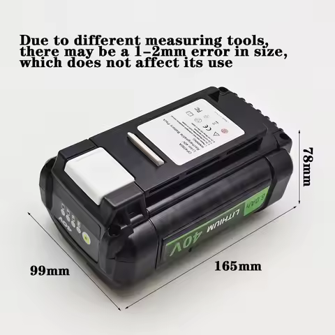 40V 6000MAH lithium-ion batteries For Ryobi series wireless power tools OP4040 OP4026 OP4030 OP4050 