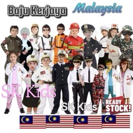 SKKids Baju Perkerjaan budak,Occupation kids Lawyer Doctor Pilot,Bomba,Askar Police Flag Malaysia ,A