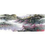 DL688 Wall Decoration Mural-Mountain Water Painting Jiangshan Taijiao Calligraphy Painting Living Ro