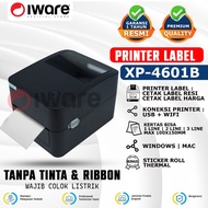 BARCODE PRINTER LABEL USB+WIFI THERMAL XP-4601B | XP-420B SIZE 4" 110MM/ ONLINE RECEIPT PRINTER/