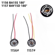 1156 BA15S 1157 BAY15D Lamp Socket Bulb Turn Signal Headlight Adapter Base Connector