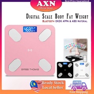 AXN Bluetooth Body Fat Weighing Scale Smart BMI Scale LED Wireless Weight Scale Balance APP Penimban