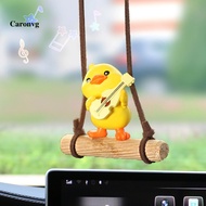 Caronvg Lightweight Car Charm Duck Car Charm Swing Duck Pendant Car Rearview Mirror Ornament Cute An