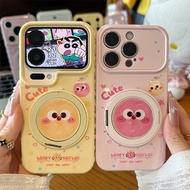 Dopamine Little Monster Bracket Suitable for Apple 17promax Phone Case Girl High-value Phone Case